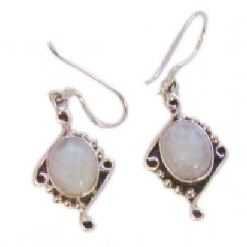 Moon Stone Earring - Click Image to Close